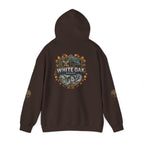 White Oak Brand Hoodie – Nature Logo Pullover with Scenic Back Emblem