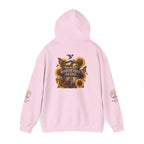 White Oak Brand Hoodie — Sunflowers, Fox & Rustic Nature Graphic