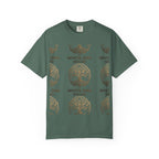 White Oak Brand Logo T-Shirt — Repeated Tree Emblem Tee