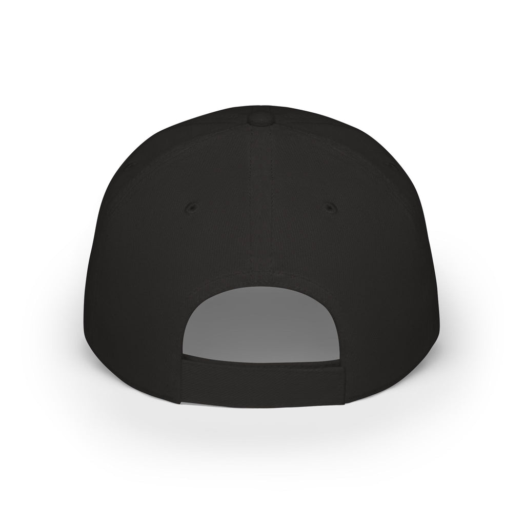 Red Low-Profile Baseball Cap — Gold White Oak Brand Tree Logo