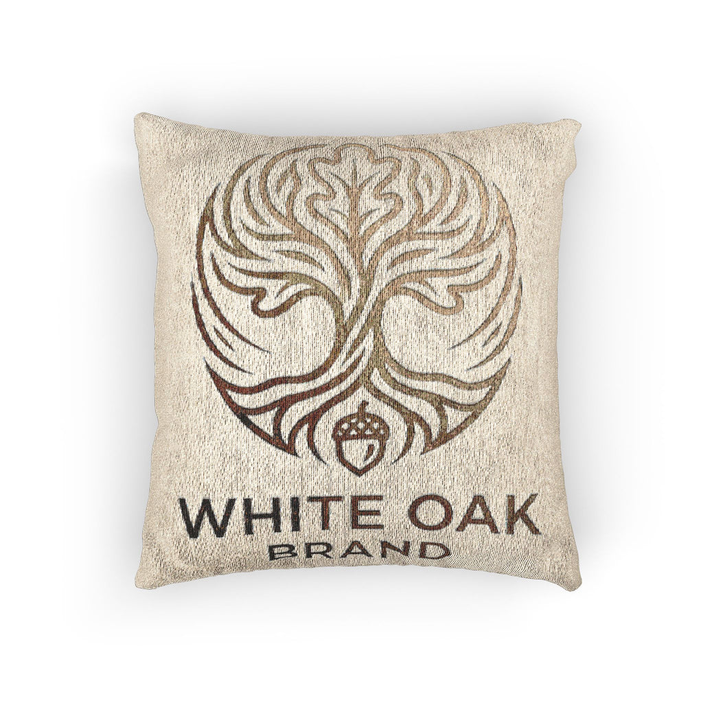Woven Pillow — White Oak Brand Tree of Life Decorative Throw Pillow
