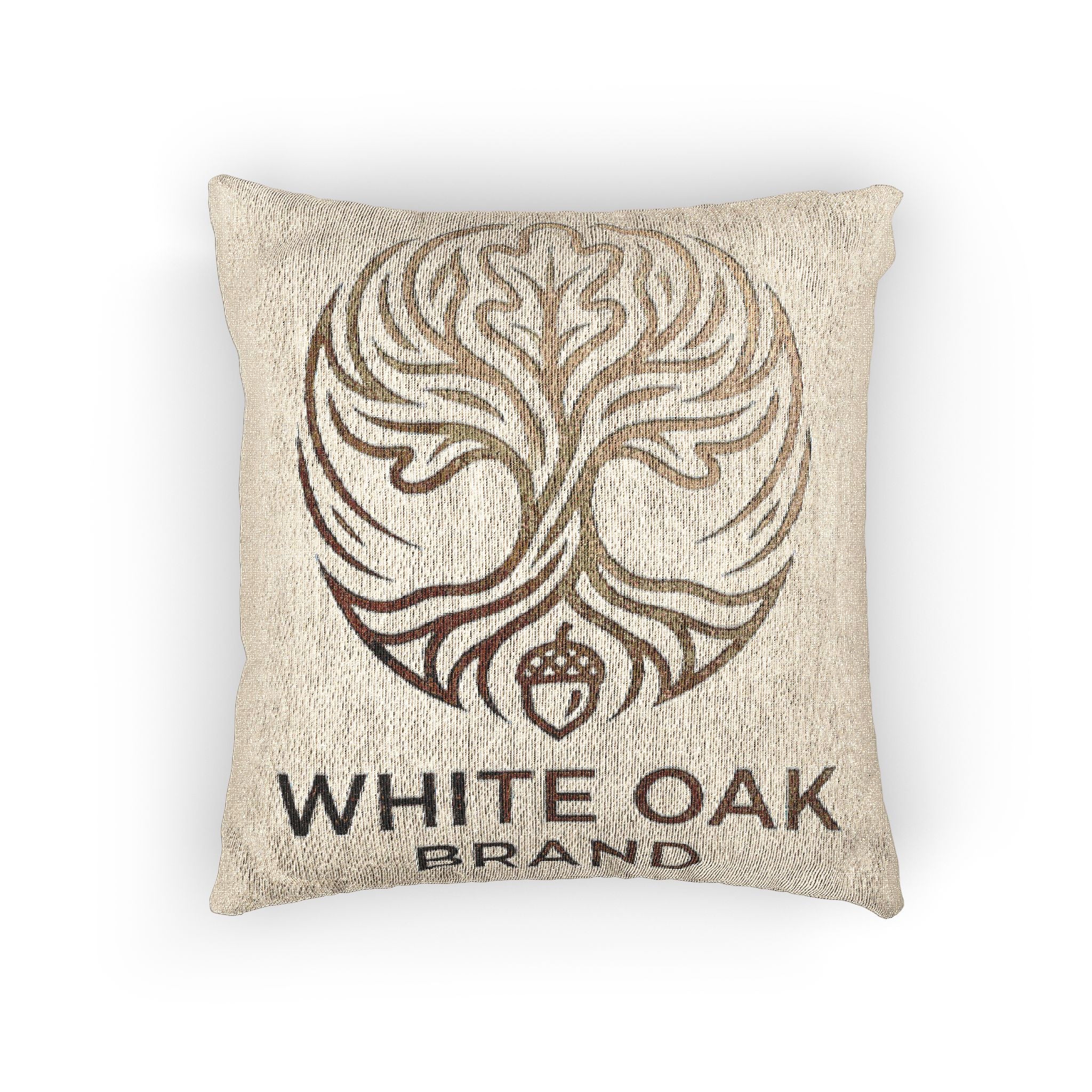 Woven Pillow — White Oak Brand Tree of Life Decorative Throw Pillow