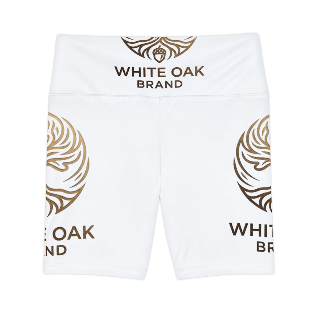 Workout Shorts — White Oak Brand Logo All-Over Print