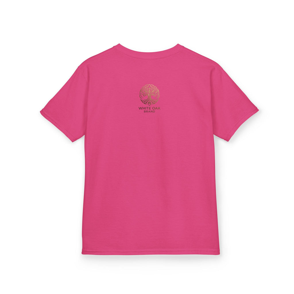 Kids White Oak Tree Tee – Vintage Botanical Tree Graphic Shirt