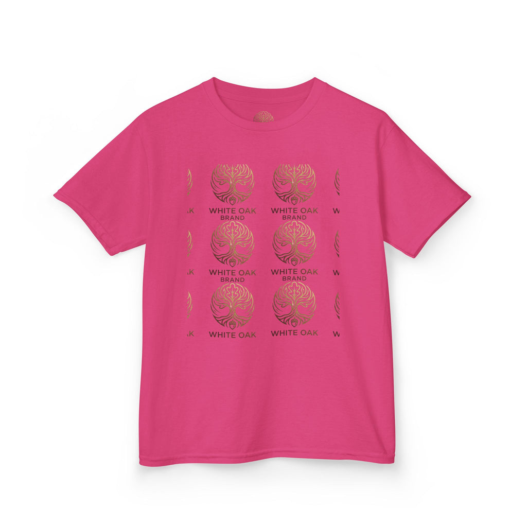 Kids White Oak Tree Tee – Vintage Botanical Tree Graphic Shirt