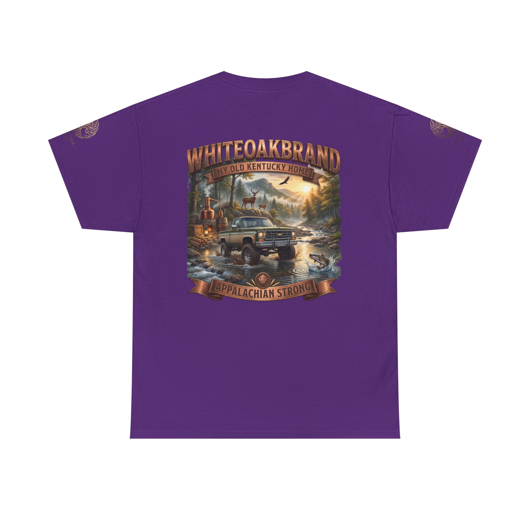 T-Shirt — White Oak Brand Appalachian Strength Graphic Tee (Truck, Mountains & River)