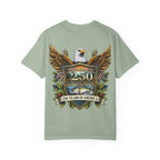 White Oak Brand Logo T-Shirt — Repeated Tree Emblem Tee