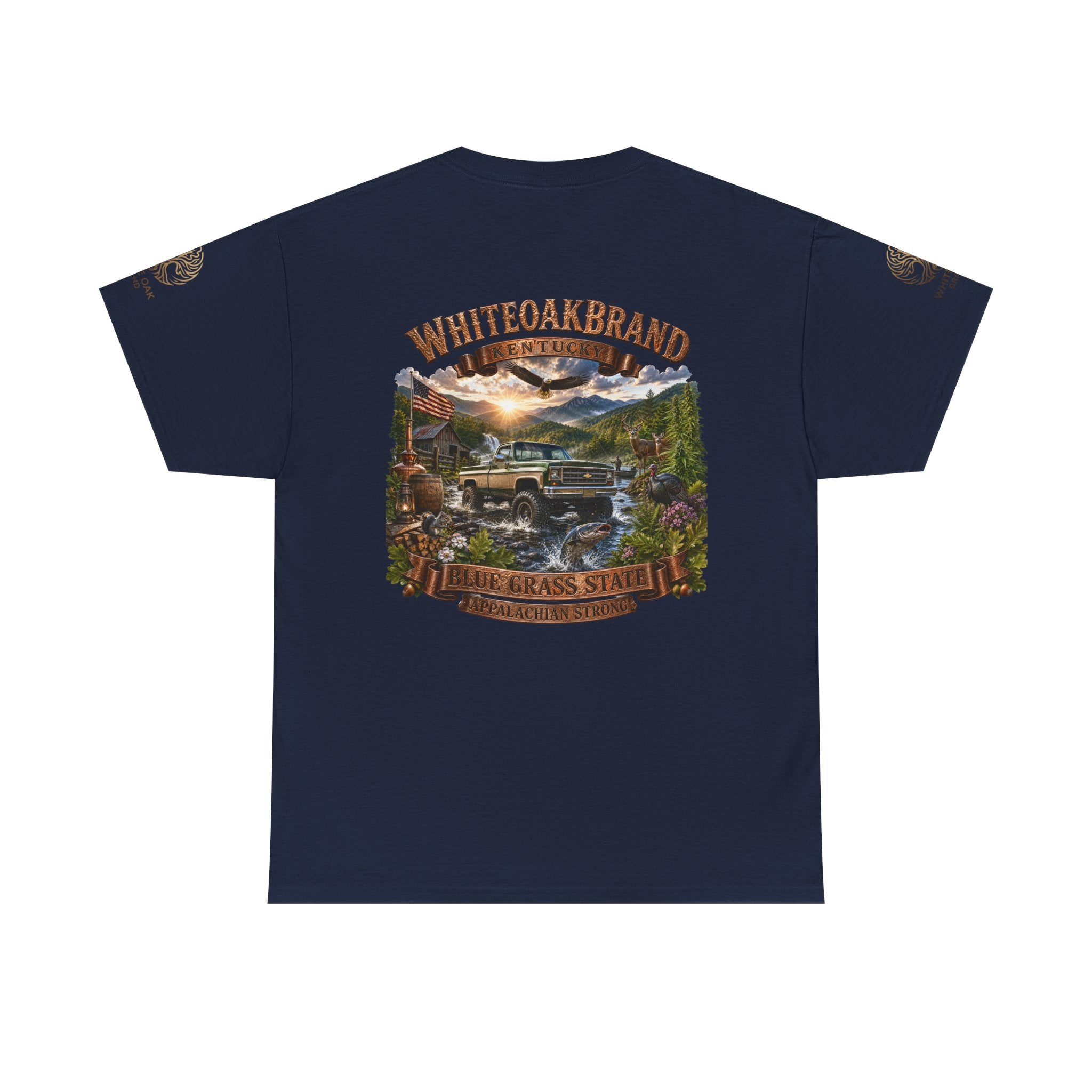 Vintage Off-Road Truck Tee — White Oak Brand "Bluegrass State" Graphic T-Shirt