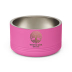White Oak Brand Stainless Pet Bowl — 18oz Ceramic-Look Metal Dog & Cat Dish