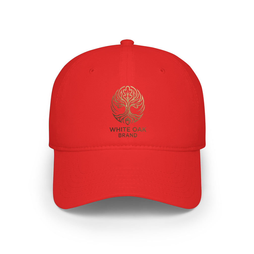 Embroidered White Oak Logo Baseball Cap