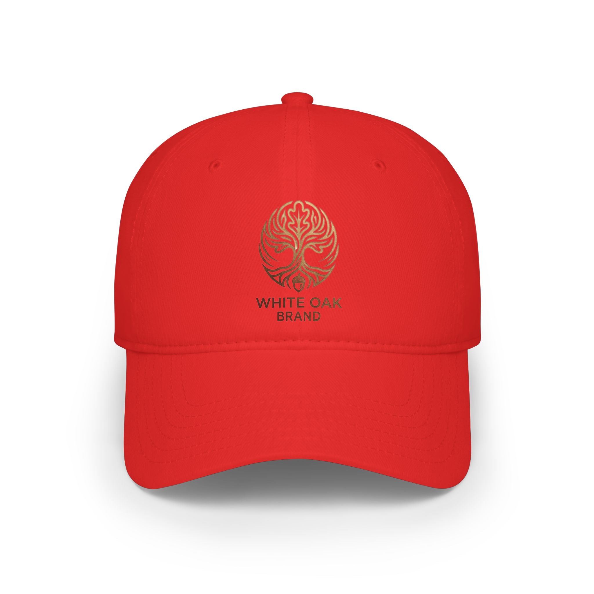 Embroidered White Oak Logo Baseball Cap