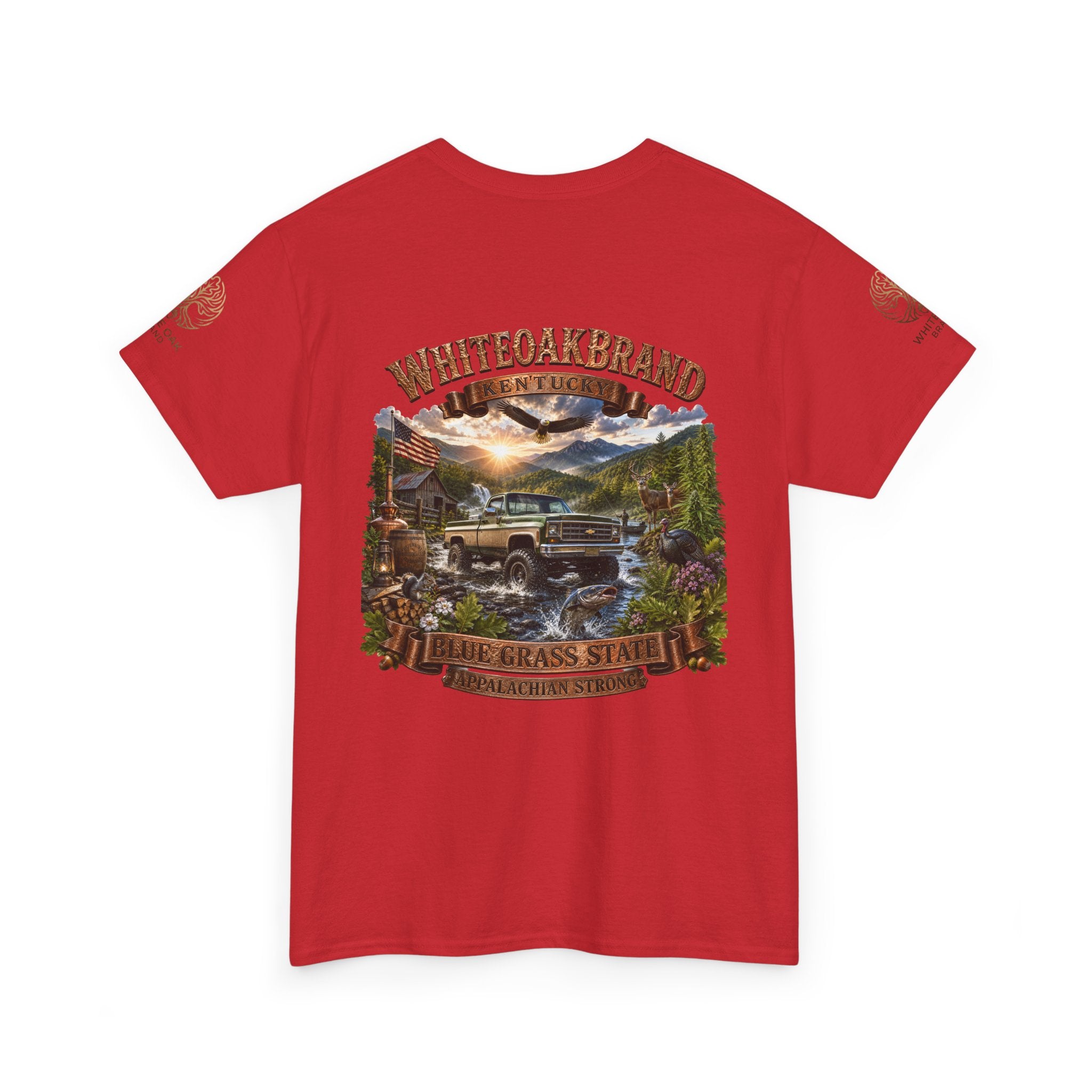 Vintage Off-Road Truck Tee — White Oak Brand "Bluegrass State" Graphic T-Shirt