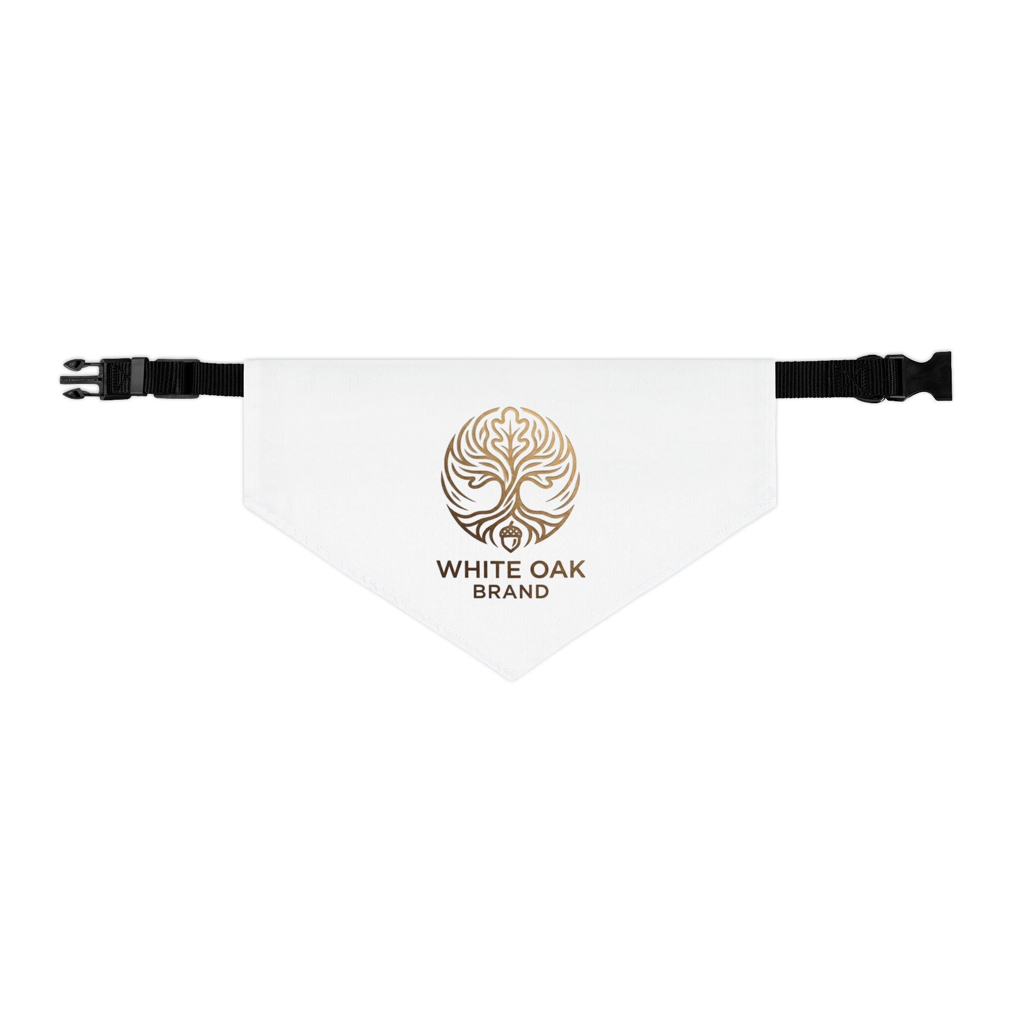 White Oak Logo Pet Bandana Collar – Branded Dog & Cat Accessory