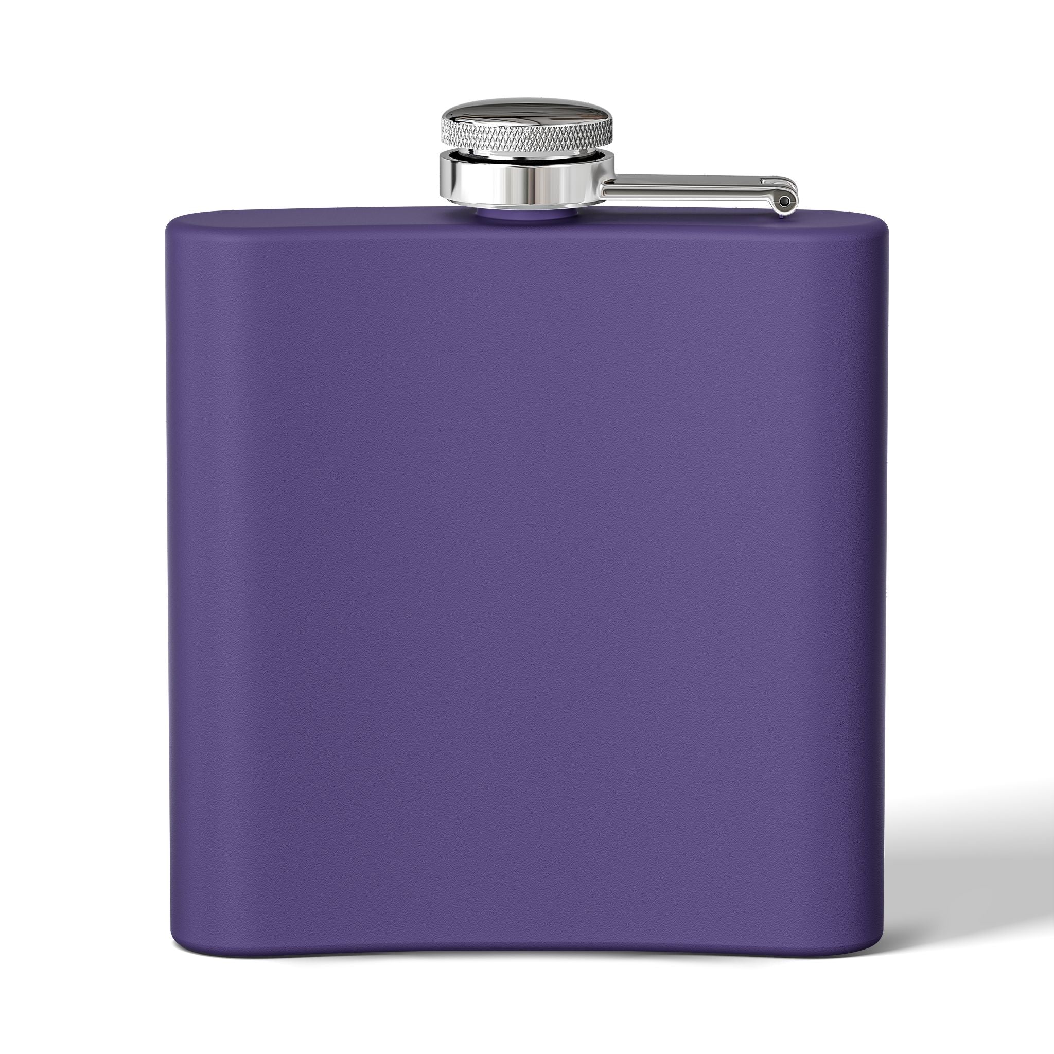 White Oak Brand 6oz Stainless Steel Flask — Engraved Oak Logo Hip Flask, Gift for Groomsmen & Outdoor Enthusiasts