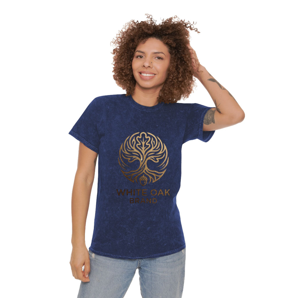 White Oak Brand Mineral-Wash Tee — Tree of Life Logo Shirt