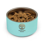 White Oak Brand Stainless Pet Bowl — 18oz Ceramic-Look Metal Dog & Cat Dish