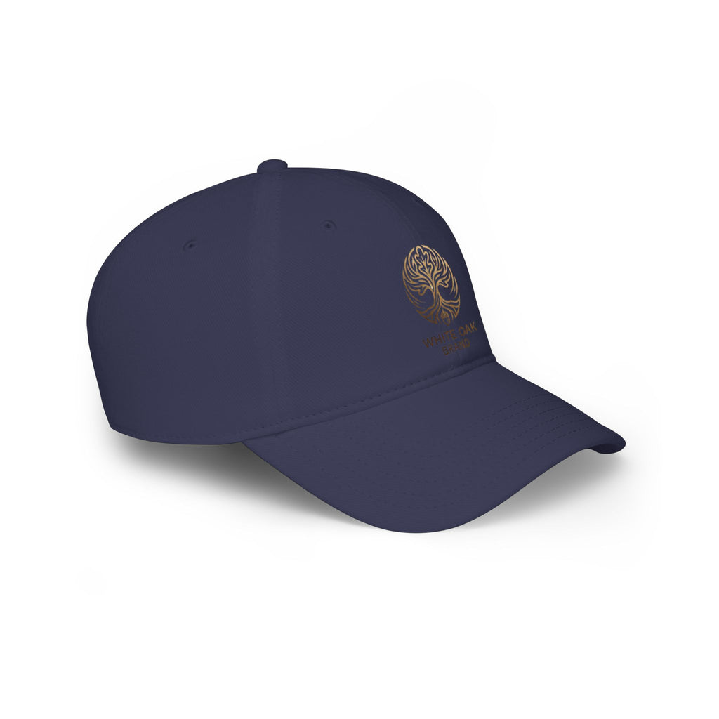 Embroidered White Oak Logo Baseball Cap