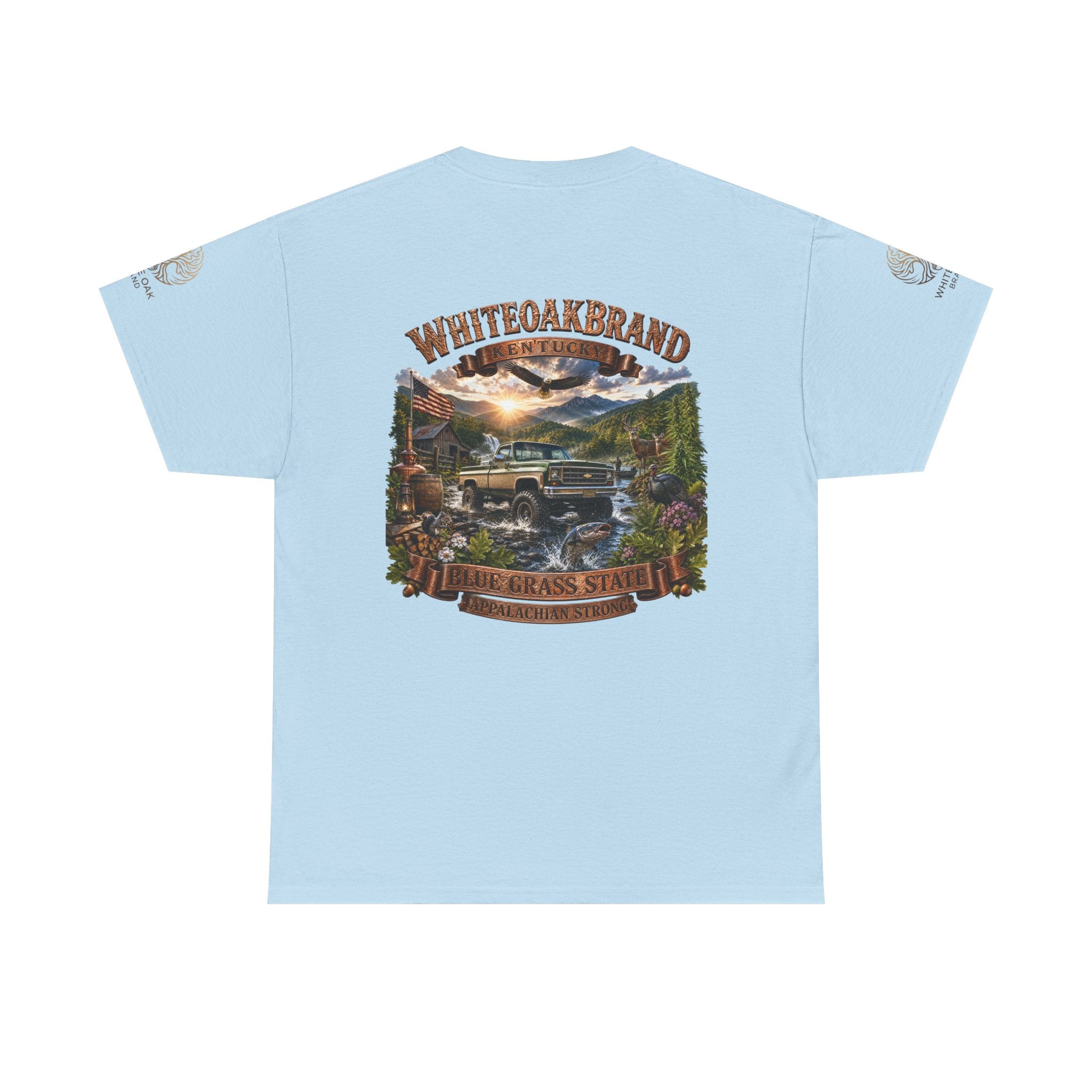 Vintage Off-Road Truck Tee — White Oak Brand "Bluegrass State" Graphic T-Shirt