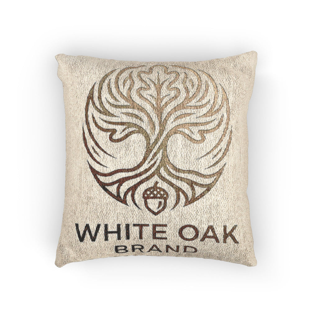 Woven Pillow — White Oak Brand Tree of Life Decorative Throw Pillow