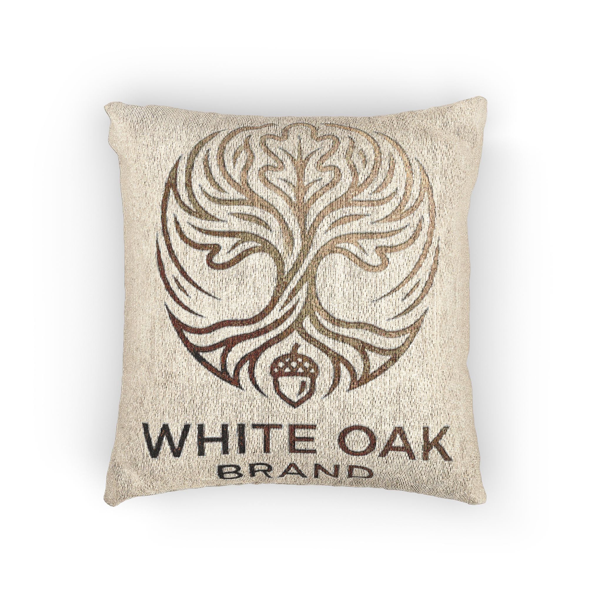 Woven Pillow — White Oak Brand Tree of Life Decorative Throw Pillow