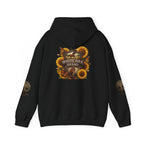 White Oak Brand Hoodie — Sunflowers, Fox & Rustic Nature Graphic