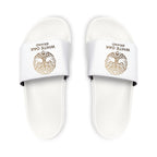White Oak Logo Slide Sandals — Men's Removable-Strap Pool Slides