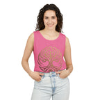 White Oak Brand Logo Tank Top — Minimal Tree Emblem Summer Tank