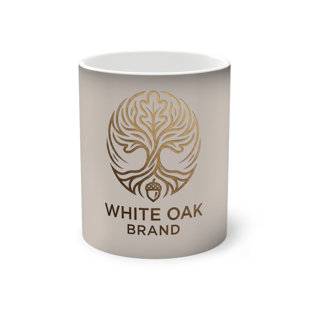 White Oak Brand Color-Changing Mug — 11oz Ceramic Heat Reveal