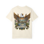 White Oak Brand Logo T-Shirt — Repeated Tree Emblem Tee