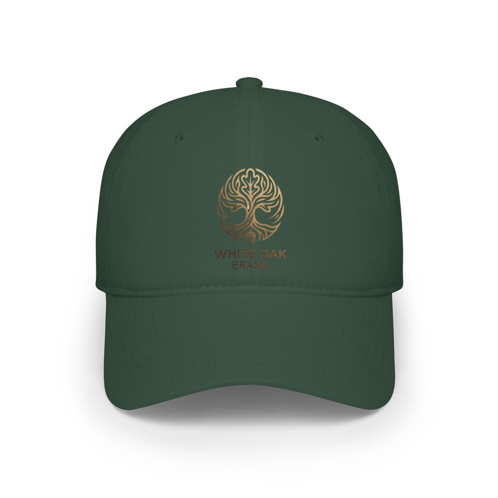 Embroidered White Oak Logo Baseball Cap
