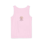 White Oak Brand Tank Top — Minimal Tree Logo Chest Print