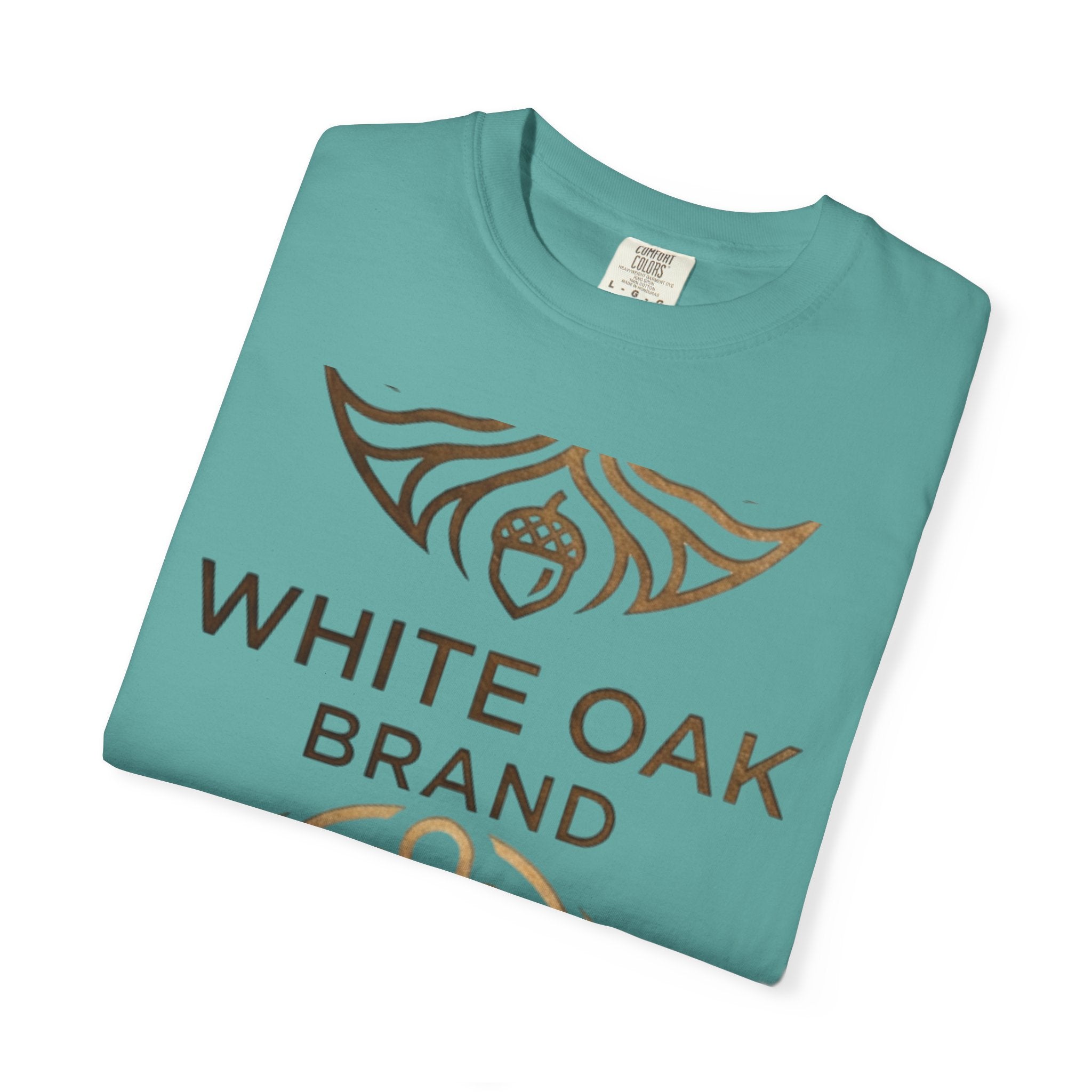 White Oak Brand Repeat Logo T-Shirt — Vintage Tree Skull Graphic Tee