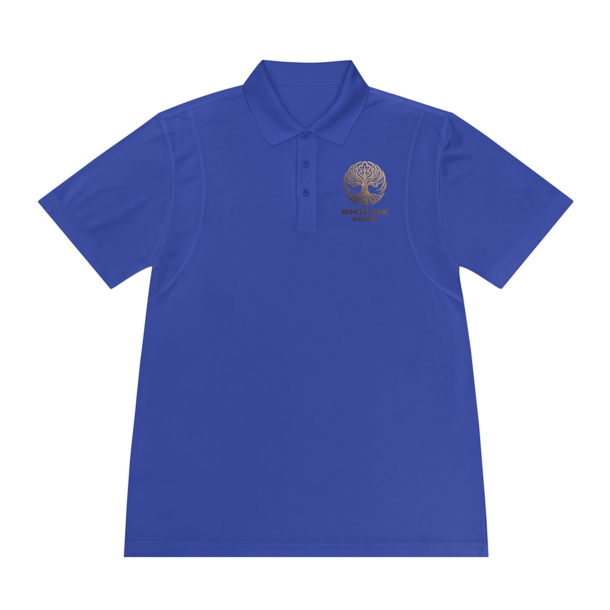 White Oak Brand Men's Polo Shirt — Embroidered Tree Logo