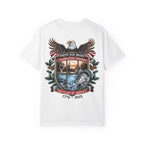White Oak Brand Repeat Logo T-Shirt — Vintage Tree Skull Graphic Tee