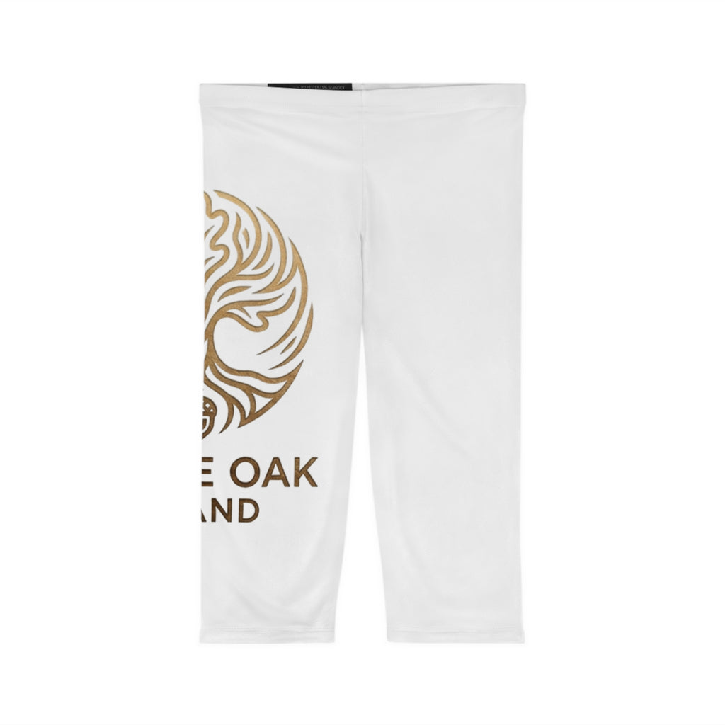 Capri Leggings — White Oak Brand Logo Cropped Activewear