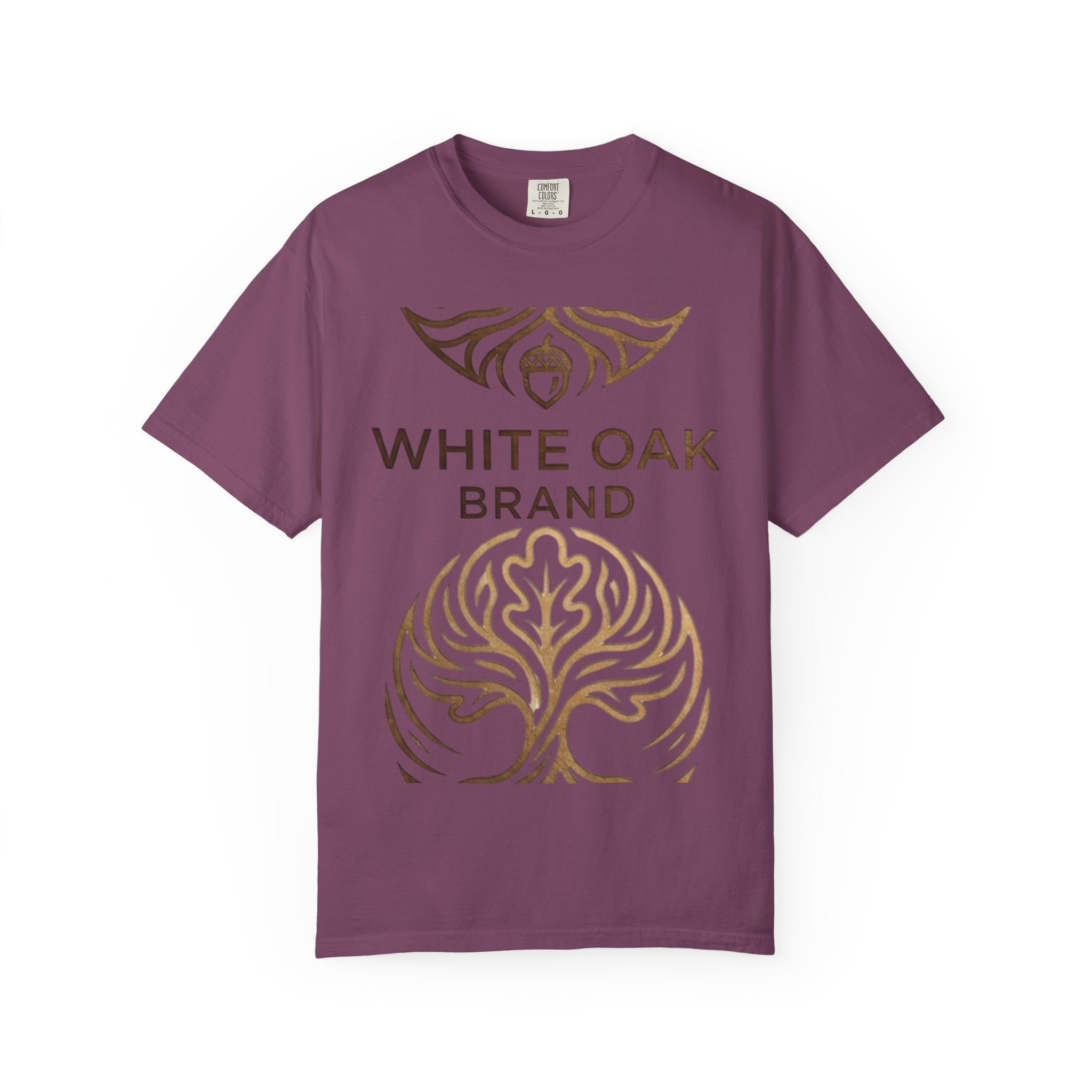 White Oak Brand Repeat Logo T-Shirt — Vintage Tree Skull Graphic Tee