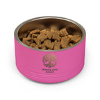 White Oak Brand Stainless Pet Bowl — 18oz Ceramic-Look Metal Dog & Cat Dish