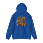 White Oak Brand Hoodie — Sunflowers, Fox & Rustic Nature Graphic