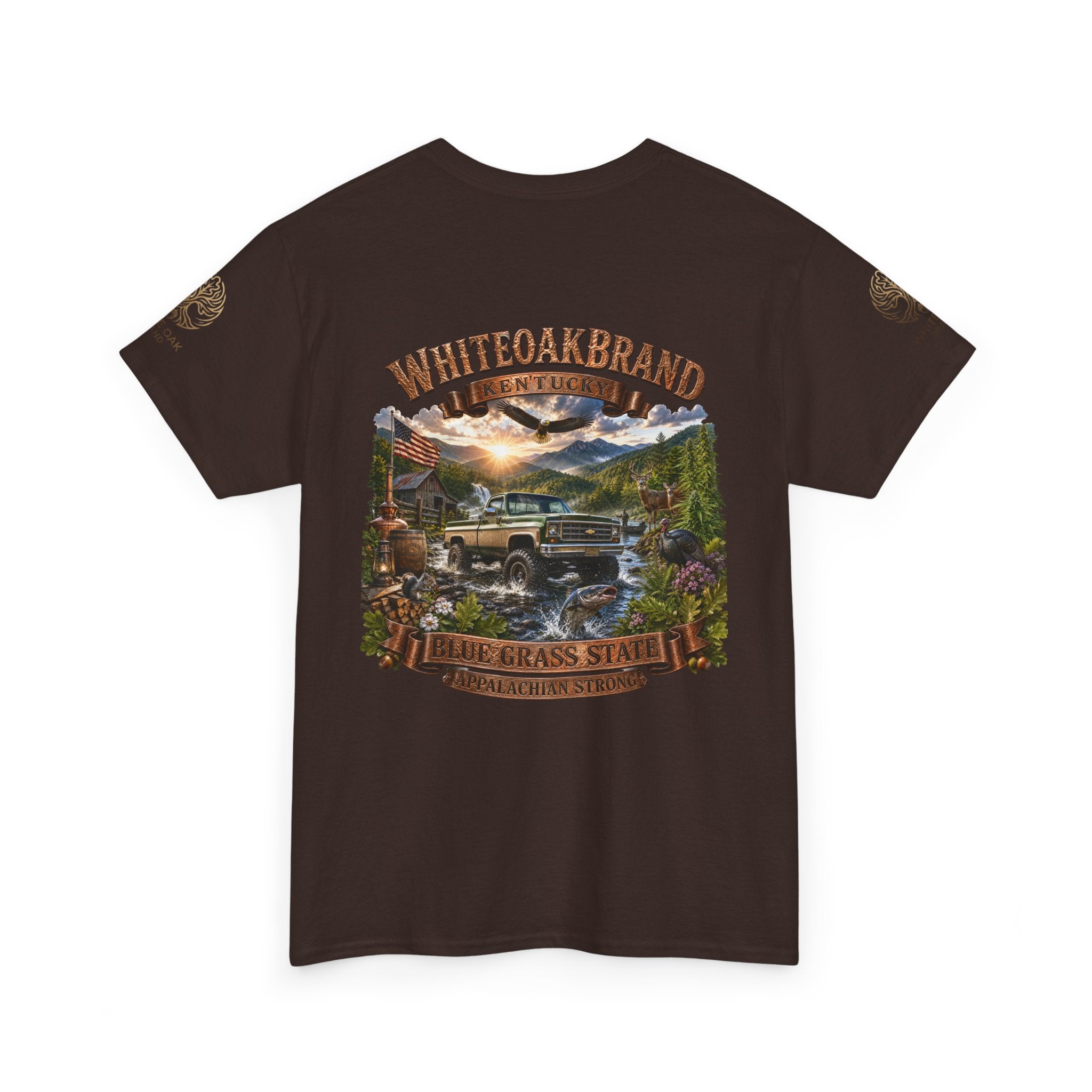 Vintage Off-Road Truck Tee — White Oak Brand "Bluegrass State" Graphic T-Shirt