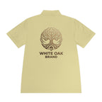 White Oak Brand Men's Polo — Embroidered Tree Logo Performance Shirt