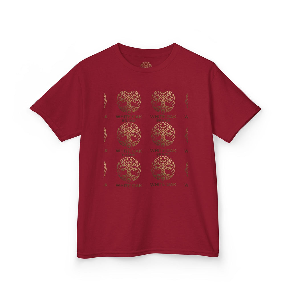 Kids White Oak Tree Tee – Vintage Botanical Tree Graphic Shirt