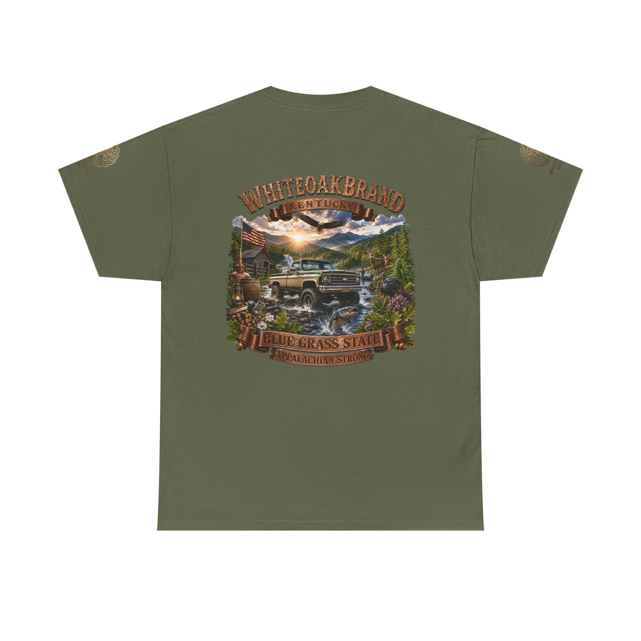 Vintage Off-Road Truck Tee — White Oak Brand "Bluegrass State" Graphic T-Shirt