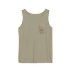 White Oak Brand Tank Top — Minimal Tree Logo Chest Print