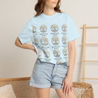 White Oak Brand Repeat Logo T-Shirt — Vintage Tree Skull Graphic Tee