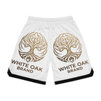 White Oak Brand Basketball Shorts — Logo Athletic Mesh Shorts