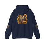 White Oak Brand Hoodie — Sunflowers, Fox & Rustic Nature Graphic