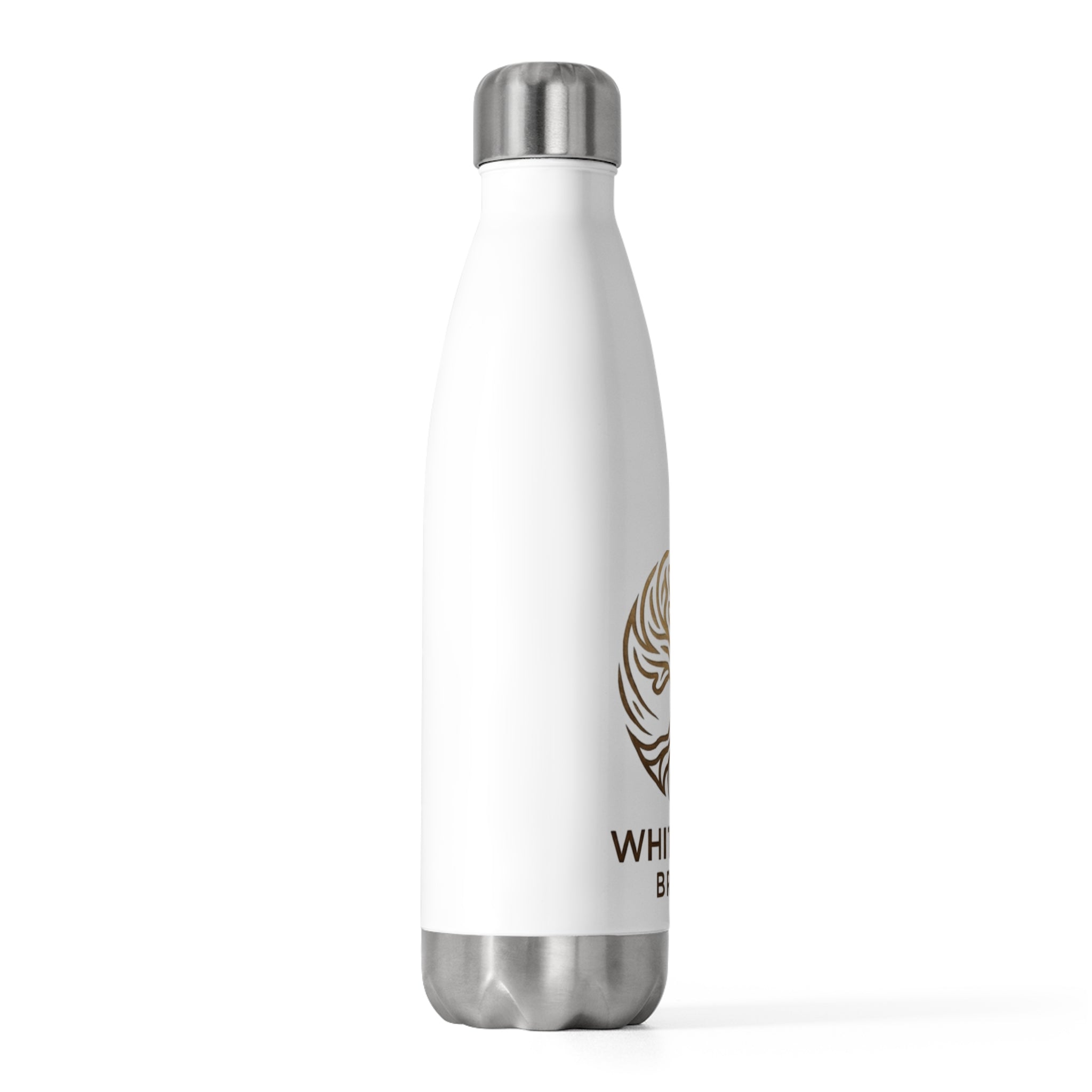 Insulated Bottle — White Oak Brand Gold Tree Logo 20oz Stainless Water Bottle