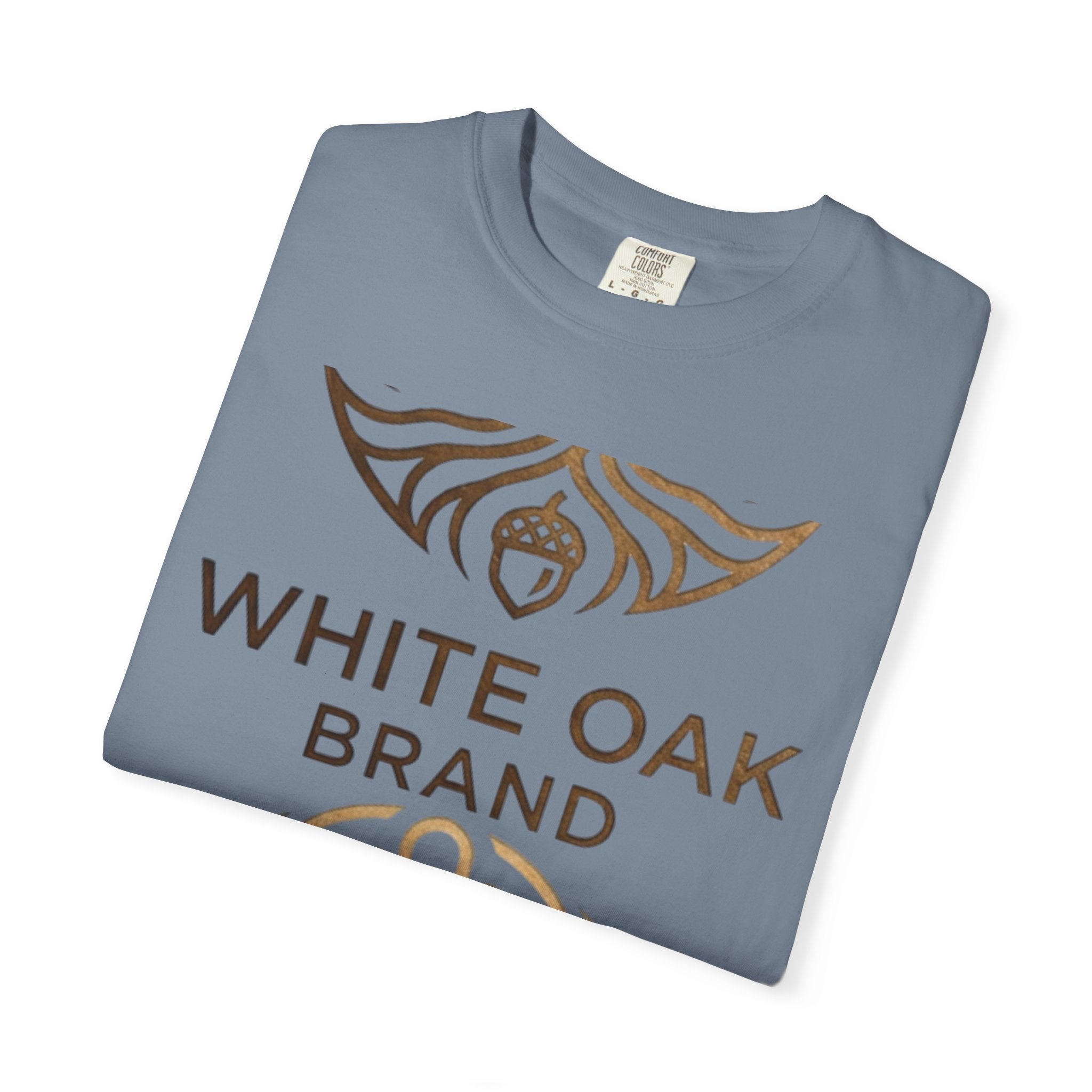 White Oak Brand Repeat Logo T-Shirt — Vintage Tree Skull Graphic Tee