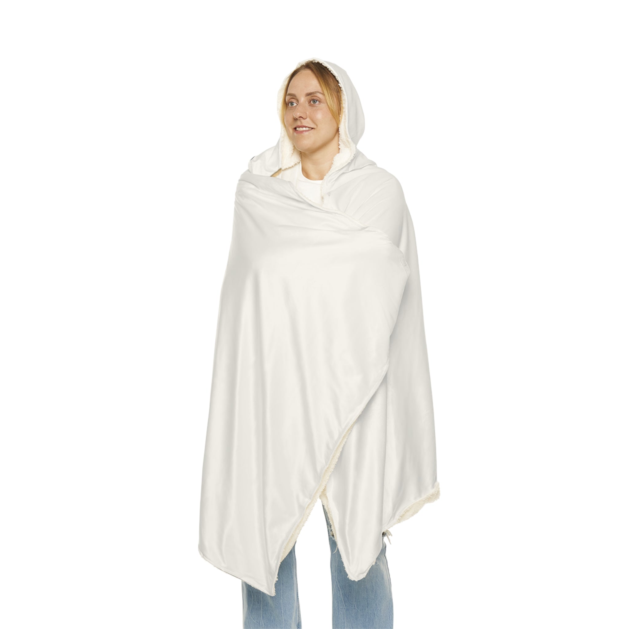 White Oak Hooded Snuggle Blanket – Cozy Branded Throw with Gold Tree Logo