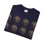White Oak Brand Repeat Logo T-Shirt — Vintage Tree Skull Graphic Tee